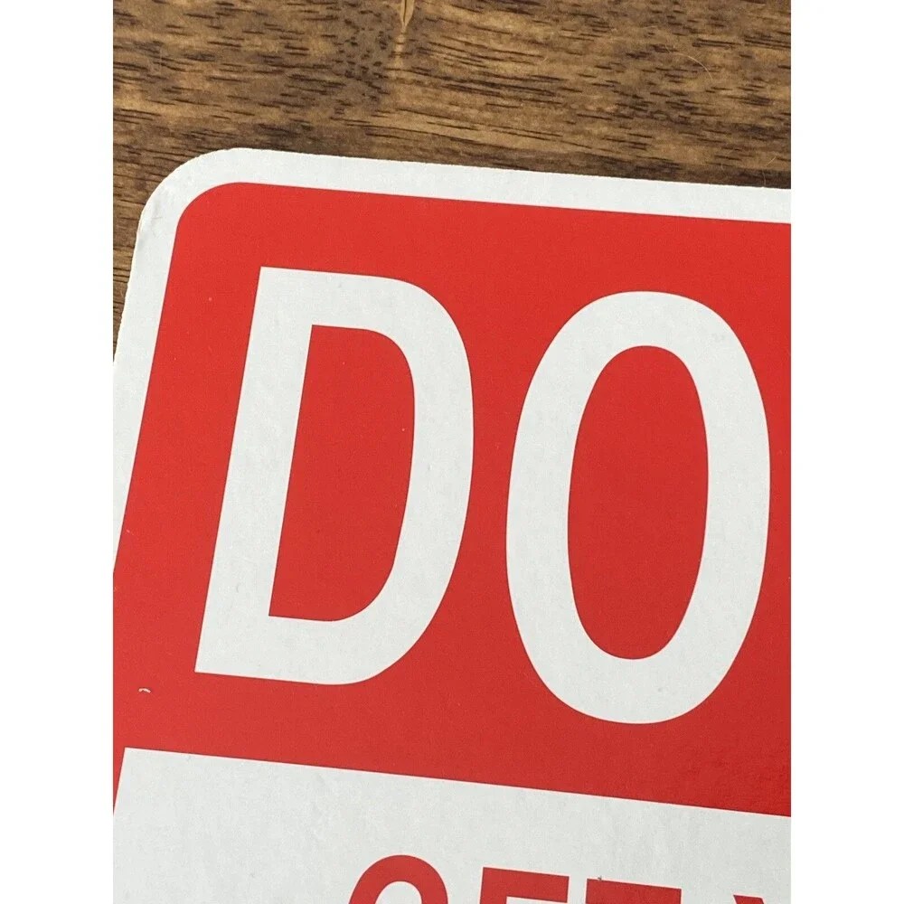 Funny Christmas Humor Parking Sign Cardboard 8.5”x 12.5” Reversible 2 Sided